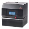 3700 Heavy-Duty Time Clock and Document Stamp, LCD Display, Black2