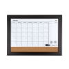 Home Decor Magnetic Combo Dry Erase with Cork Board on Bottom, 23 x 17, Espresso Wood Frame2