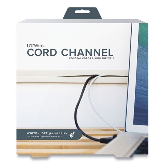 Cord Channel, 1" x 10 ft, White1