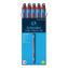 Slider Memo XB Ballpoint Pen, Stick, Extra-Bold 1.4 mm, Red Ink, Red/Light Blue Barrel, 10/Box1