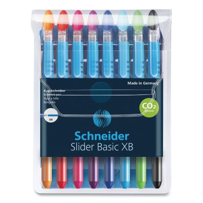 Slider Basic Ballpoint Pen, Stick, Extra-Bold 1.4 mm, Assorted Ink and Barrel Colors, 8/Pack1