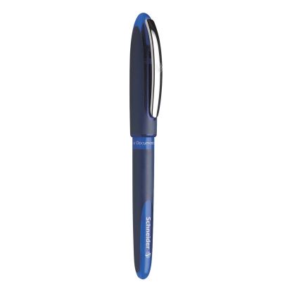 One Business Roller Ball Pen, Stick, Fine 0.6 mm, Blue Ink, Blue Barrel, 10/Box1