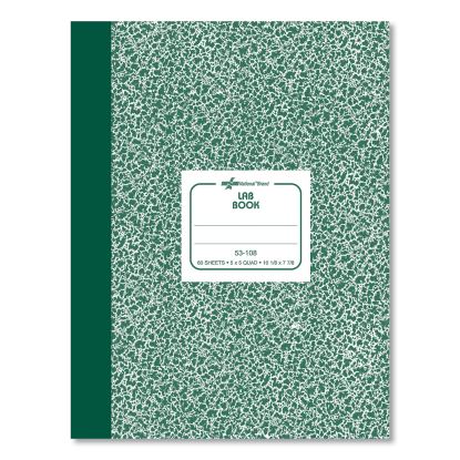 Composition Lab Notebook, Quadrille Rule, Green Cover, 10.13 x 7.88, 60 Sheets1