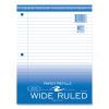 Notebook Filler Paper, 3-Hole, 8 x 10.5, Wide/Legal Rule, 300/Pack1