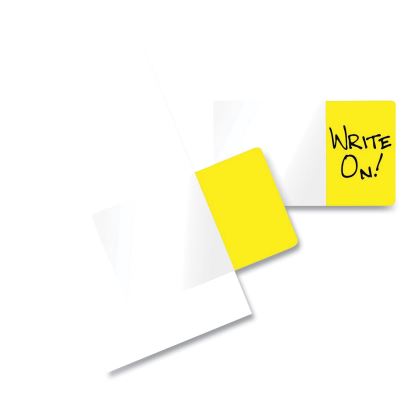 Easy-To-Read Self-Stick Index Tabs, Yellow, 50/Pack1