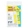 Easy-To-Read Self-Stick Index Tabs, Yellow, 50/Pack2