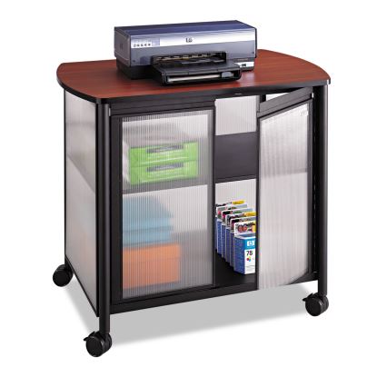 Impromptu Deluxe Machine Stand w/Doors, 34.75w x 25.5d x 30.75h, Black/Cherry1