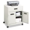 Steel Machine Stand w/Pullout Drawer, 25w x 20d x 29.75h, Gray2