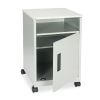 Steel Machine Stand w/Compartment, One-Shelf, 15.25w x 17.25d x 27.25h, Gray2