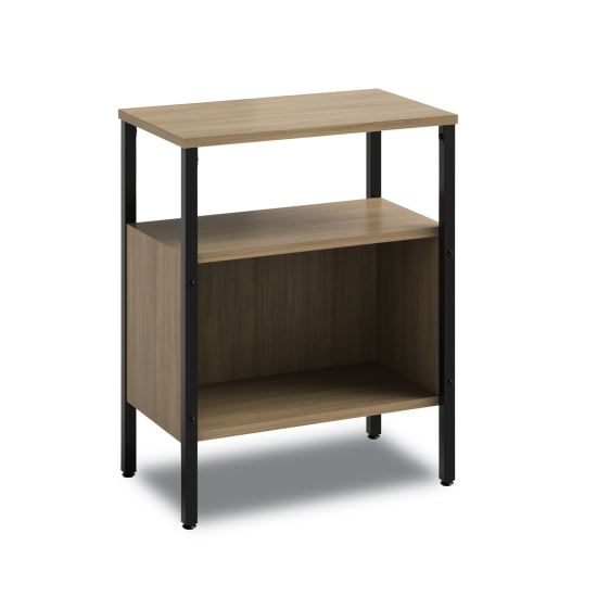 Simple Storage, Two-Shelf, 23.5w x 14d x 29.6h, Walnut1