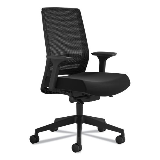 Medina Deluxe Task Chair, Supports Up to 275 lb, 18" to 22" Seat Height, Black1