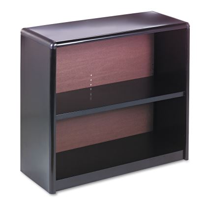 Value Mate Series Metal Bookcase, Two-Shelf, 31.75w x 13.5d x 28h, Black1