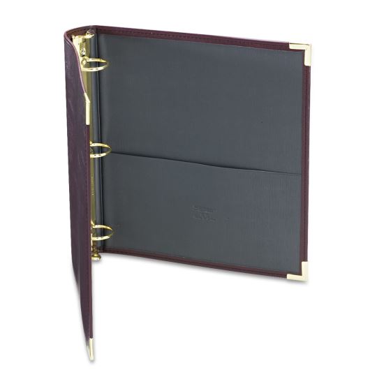 Classic Collection Ring Binder, 3 Rings, 1.5" Capacity, 11 x 8.5, Burgundy1