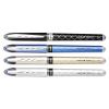 VISION ELITE Designer Series Roller Ball Pen, Stick, Bold 0.8 mm, Black Ink, Assorted Barrel Colors, 4/Pack2