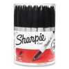 Fine Tip Permanent Marker, Canister, Black, 36/Pack1