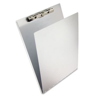 Aluminum Clipboard with Writing Plate, 0.5" Clip Capacity, Holds 8.5 x 11 Sheets, Silver1