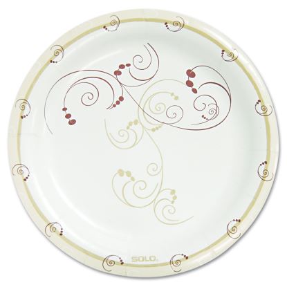 Symphony Paper Dinnerware, Mediumweight Plate, 8.5" dia, Tan, 125/Pack1