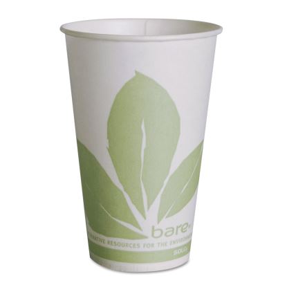 Bare Eco-Forward Treated Paper Cold Cups, 12 oz, Green/White, 100/Sleeve, 20 Sleeves/Carton1