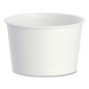 Double Poly Paper Food Containers, 8 oz, 3.8" Diameter x 2.4"h, White, 50/Pack, 20 Packs/Carton1
