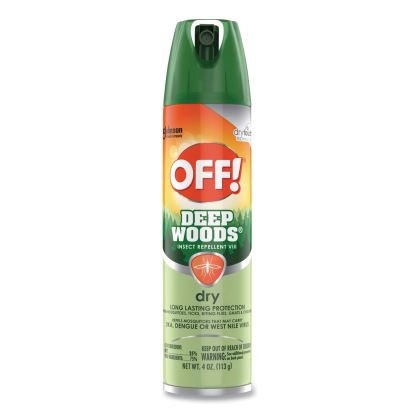 Deep Woods Dry Insect Repellent, 4 oz Aerosol Spray, Neutral, 12/Carton1