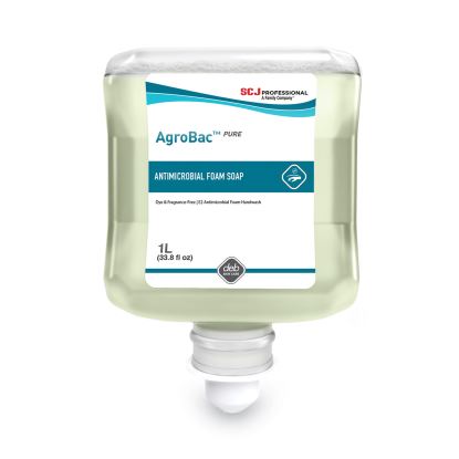 AgroBac Pure Foam Wash, Unscented, 1 L Refill, 6/Carton1