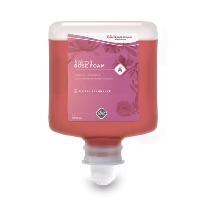 Refresh Foaming Hand Soap, Rose, 1 L Refill, 6/Carton1