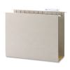 TUFF Extra Capacity Hanging File Folders with Easy Slide Tabs, 4" Capacity, Letter, 1/3-Cut Tabs, Steel Gray, 18/Box2