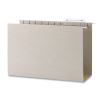 TUFF Extra Capacity Hanging File Folders with Easy Slide Tabs, 4" Capacity, Legal, 1/3-Cut Tabs, Steel Gray, 18/Box2