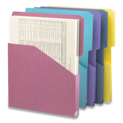 File Jackets, Letter Size, Assorted, 5/Pack1