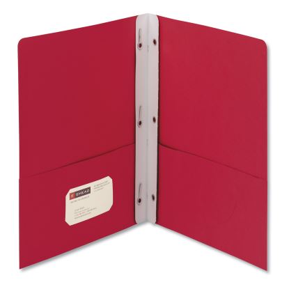 2-Pocket Folder withTang Fastener, Letter, 1/2" Cap, Red, 25/Box1