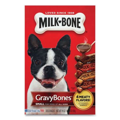 Small Sized GravyBones Dog Biscuits, Bacon; Beef; Chicken; Liver, 19 oz1