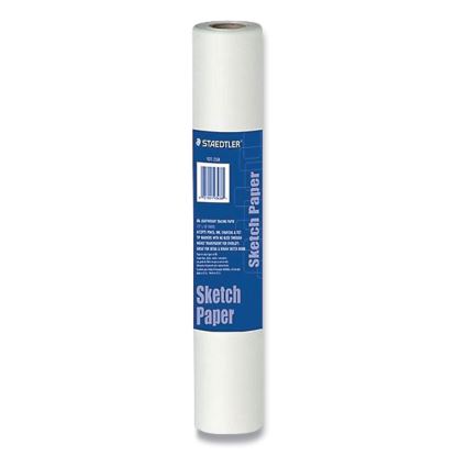 Transparent Sketch Paper Roll, 8 lb Bond Weight, 18" x 50 yd, White1