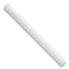 Triangular Scale Plastic Architects Ruler, 12" Long, Plastic, White1