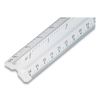 Triangular Scale Plastic Architects Ruler, 12" Long, Plastic, White2