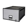 Archive Storage Drawers with Key Lock, Legal Files, 18.25" x 24" x 11.5", Black/Gray2