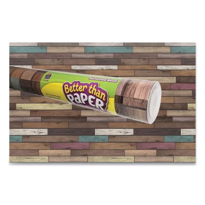 Better Than Paper Bulletin Board Roll, 4 ft x 12 ft, Reclaimed Wood1