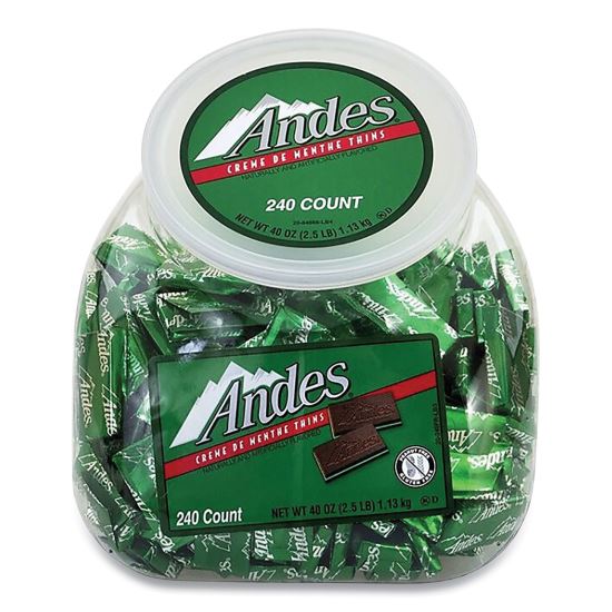 Creme de Menthe Chocolate Mint Thins, 240 Piece Tub1