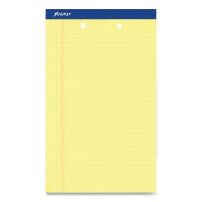 Perforated Writing Pads, Wide/Legal Rule, 50 Canary-Yellow 8.5 x 14 Sheets, Dozen1