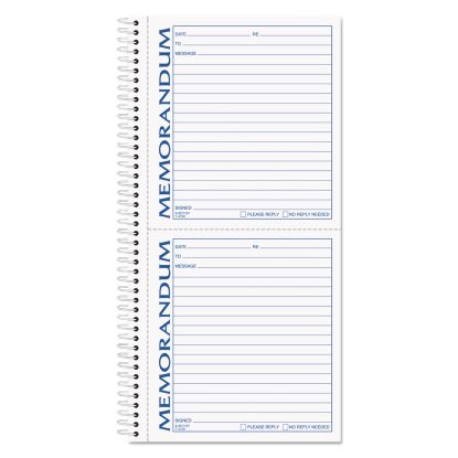 Memorandum Book, Two-Part Carbonless, 5 x 5.5, 2/Page, 100 Forms1