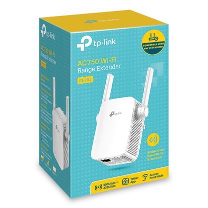 RE205 AC750 Wi-Fi Range Extender, 1 Port, Dual-Band 2.4 GHz/5 GHz1