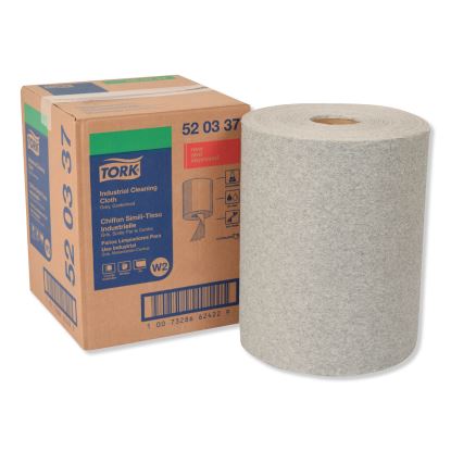 Industrial Cleaning Cloths, 1-Ply, 12.6 x 10, Gray, 500 Wipes/Roll1