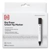 Dry Erase Marker, Tank-Style, Medium Chisel Tip, Black, Dozen1