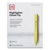 Pen Style Chisel Tip Highlighter, Yellow Ink, Chisel Tip, Yellow Barrel, 36/Pack1