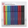 Quick Dry Gel Pen, Stick, Medium 0.7 mm, Assorted Ink and Barrel Colors, 12/Pack1