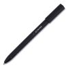 Quick Dry Gel Pen, Stick, Fine 0.5 mm, Black Ink, Black Barrel, Dozen2