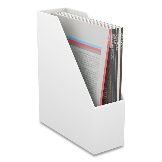 Plastic Magazine File, 3.66 x 10.3 x 12.51, White1