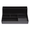 Plastic Desktop Organizer, 6-Compartment, 6.81 x 9.84 x 2.75, Black1