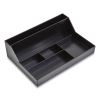 Plastic Desktop Organizer, 6-Compartment, 6.81 x 9.84 x 2.75, Black2