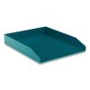 Front-Load Stackable Plastic Document Tray, 1 Section, Letter Size Files, 9.8 x 12.24 x 1.75, Teal2