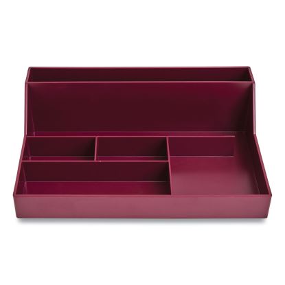 Plastic Desktop Organizer, 6 Compartments, 6.81 x 9.84 x 2.75, Purple1